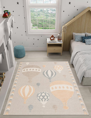 Multicolor 5' 1 x 7' 1 Whimsy Kids Rectangle Rug