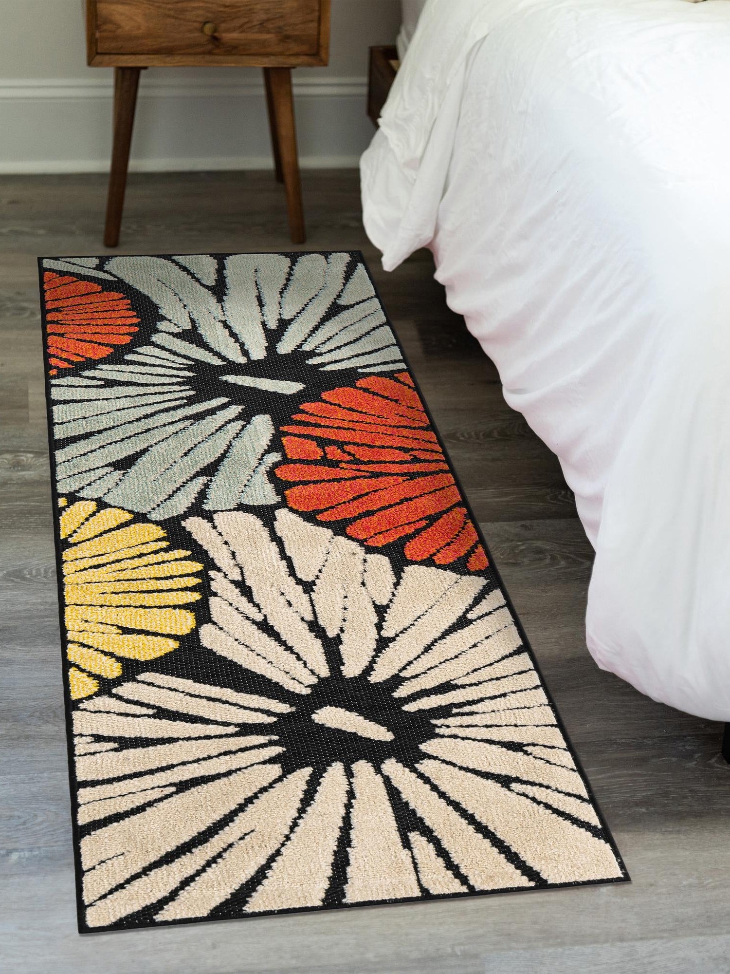 Multicolor 2' x 8' Outdoor Casablanca Runner Area Rug Weather Resistant for Patio, Deck, Terrace, Balcony, Porch Polypropylene Vivid Colorful Modern Carpet for Sale at Rug Engine