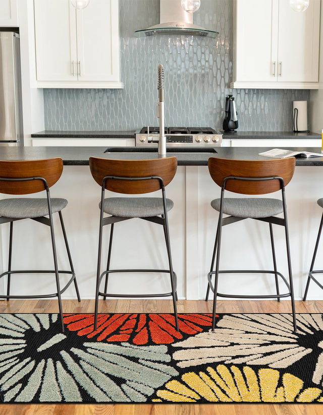 Multicolor 3' x 10' Outdoor Casablanca Runner Rug
