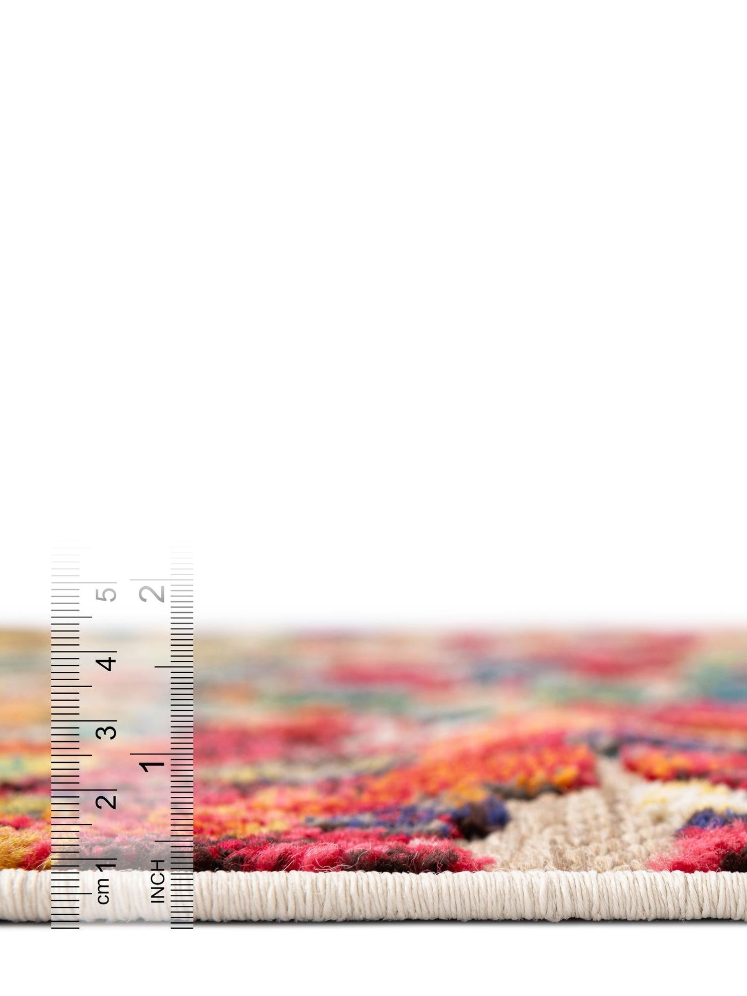 Multicolor 6' 1 x 9' Outdoor Casablanca Rectangle Area Rug Weather Resistant for Patio, Deck, Terrace, Balcony, Porch Polypropylene Vivid Colorful Modern Carpet for Sale at Rug Engine