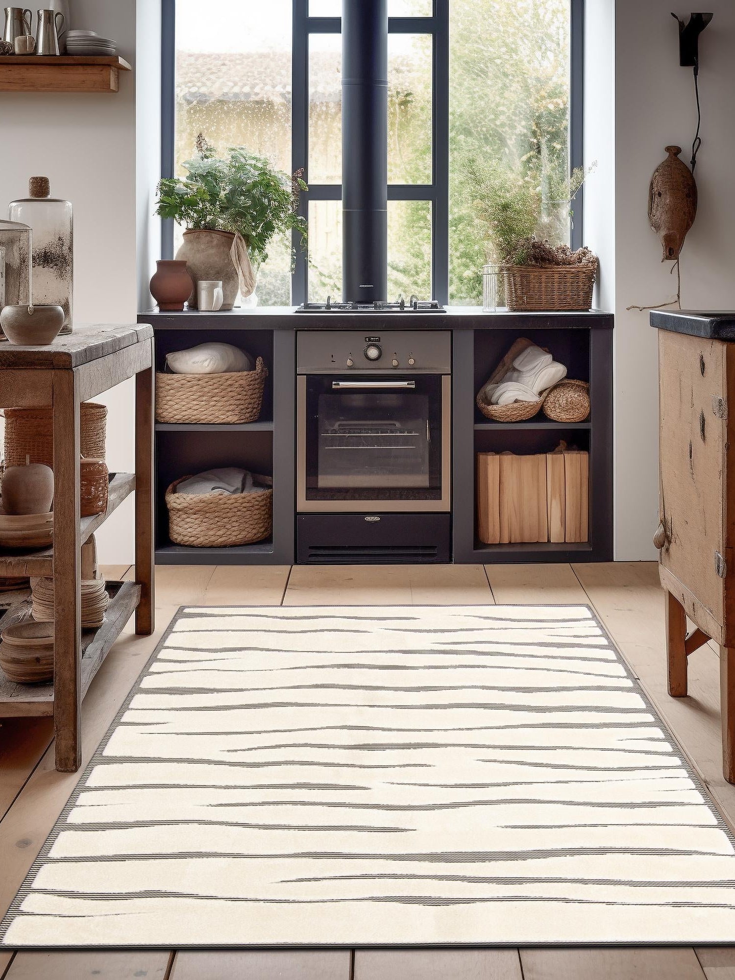 Ivory White 5' 3 x 8' Prismatic Rectangle Area Rug Modern Geometric Unique Design Carpet for Contemporary Interior Home Decorating for Sale at Rug Engine