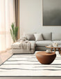 Ivory White 7' 10 x 7' 10 Prismatic Square Area Rug Modern Geometric Unique Design Carpet for Contemporary Interior Home Decorating for Sale at Rug Engine