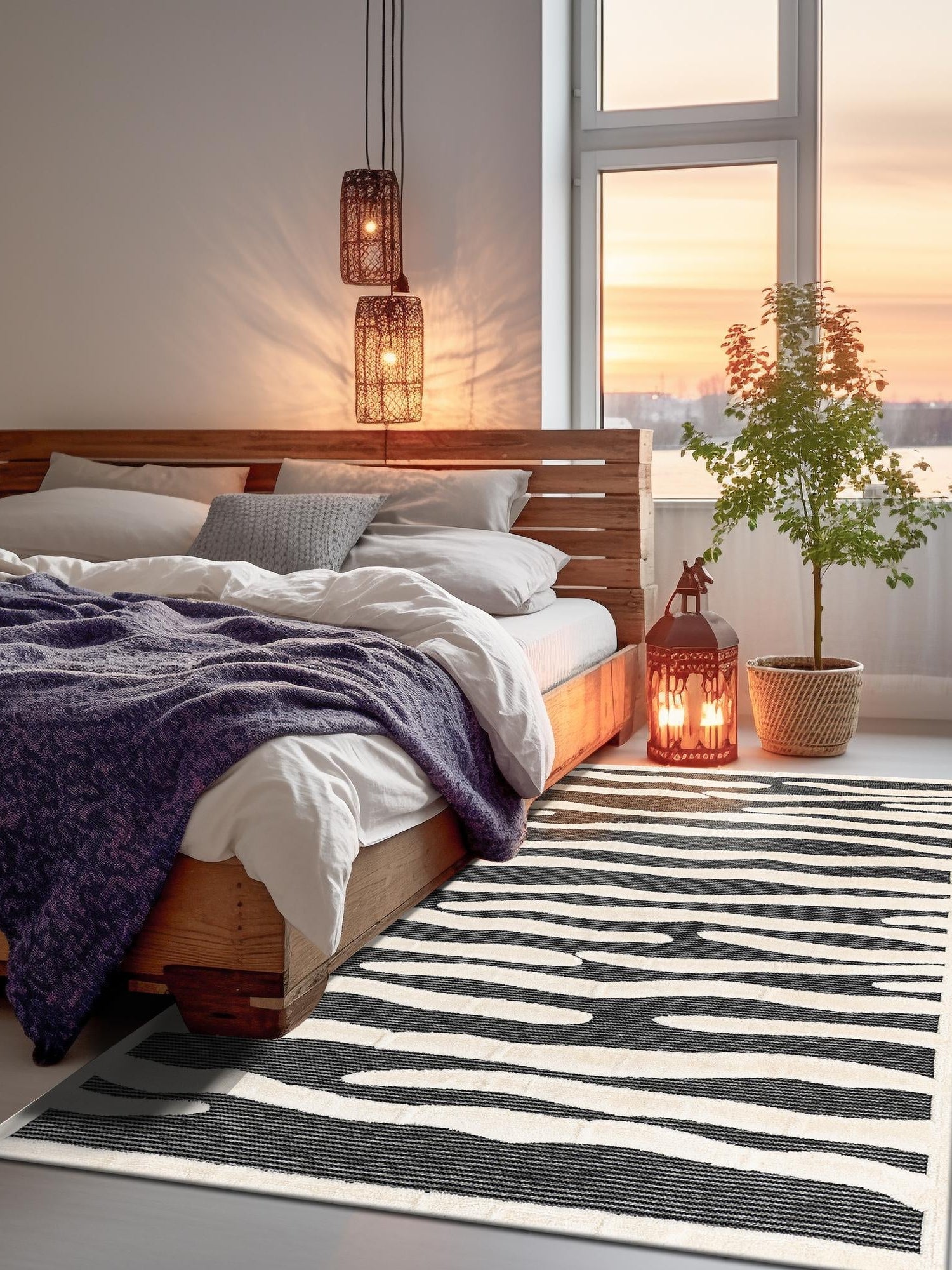 Gray 7' 10 x 10' Prismatic Rectangle Area Rug Modern Geometric Unique Design Carpet for Contemporary Interior Home Decorating for Sale at Rug Engine
