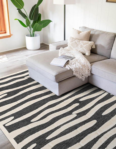 Gray 5' 1 x 7' 1 Prismatic Rectangle Area Rug Modern Geometric Unique Design Carpet for Contemporary Interior Home Decorating for Sale at Rug Engine