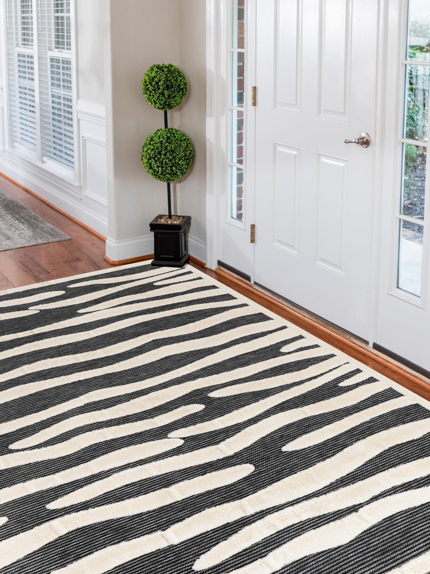Gray 7' 10 x 10' Prismatic Rectangle Area Rug Modern Geometric Unique Design Carpet for Contemporary Interior Home Decorating for Sale at Rug Engine