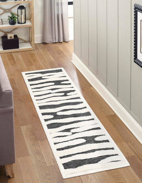 Gray 2' 7 x 10' Prismatic Runner Area Rug Modern Geometric Unique Design Carpet for Contemporary Interior Home Decorating for Sale at Rug Engine