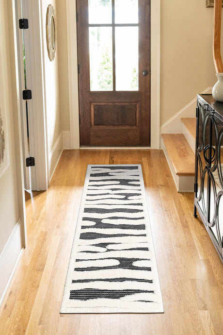 Gray 2' 7 x 10' Prismatic Runner Area Rug Modern Geometric Unique Design Carpet for Contemporary Interior Home Decorating for Sale at Rug Engine