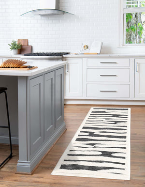 Gray 2' 7 x 8' Prismatic Runner Area Rug Modern Geometric Unique Design Carpet for Contemporary Interior Home Decorating for Sale at Rug Engine
