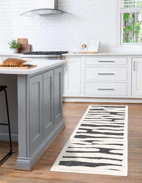 Gray 2' 7 x 8' Prismatic Runner Area Rug Modern Geometric Unique Design Carpet for Contemporary Interior Home Decorating for Sale at Rug Engine