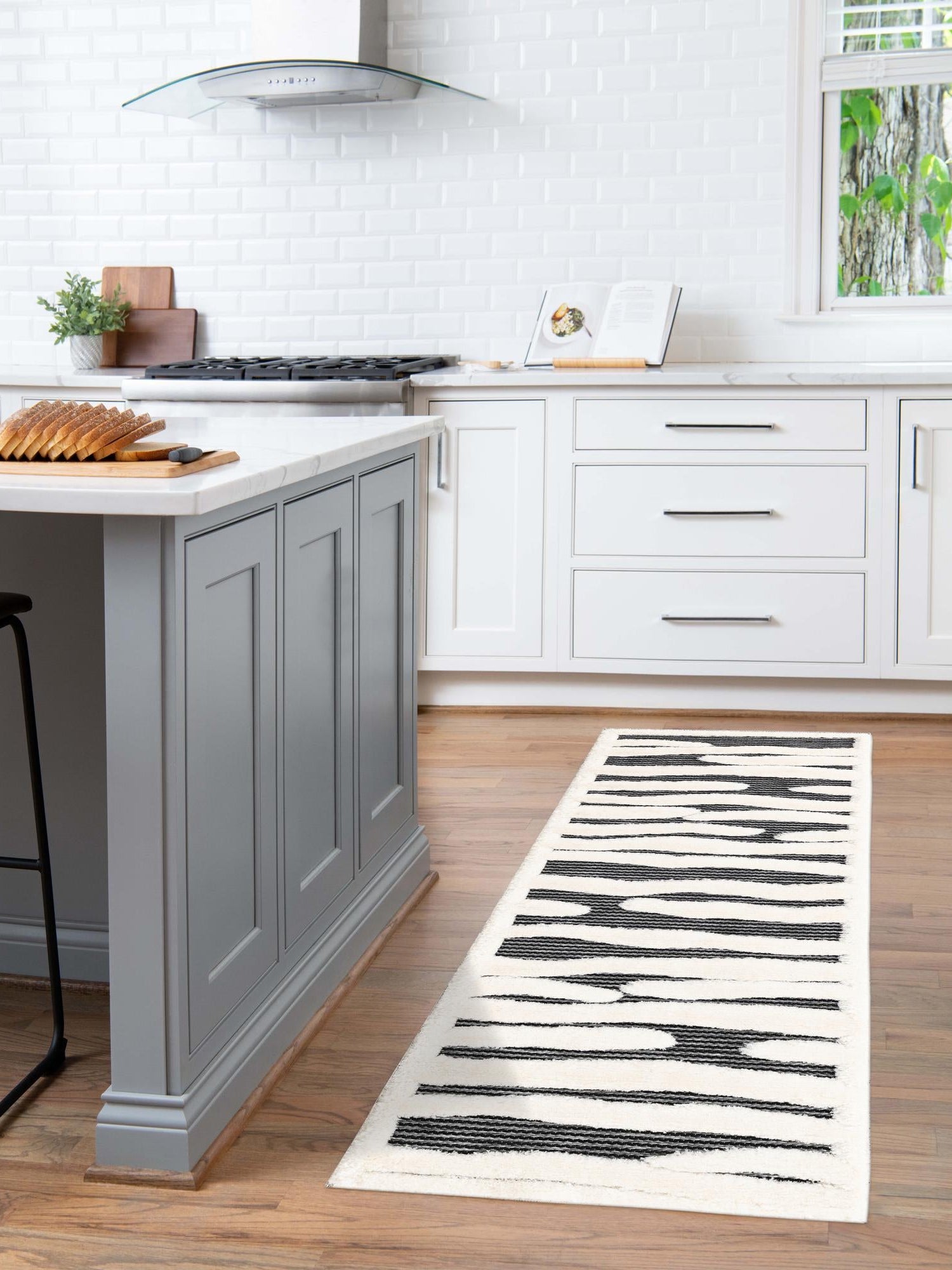 Gray 2' x 5' 1 Prismatic Runner Area Rug Modern Geometric Unique Design Carpet for Contemporary Interior Home Decorating for Sale at Rug Engine