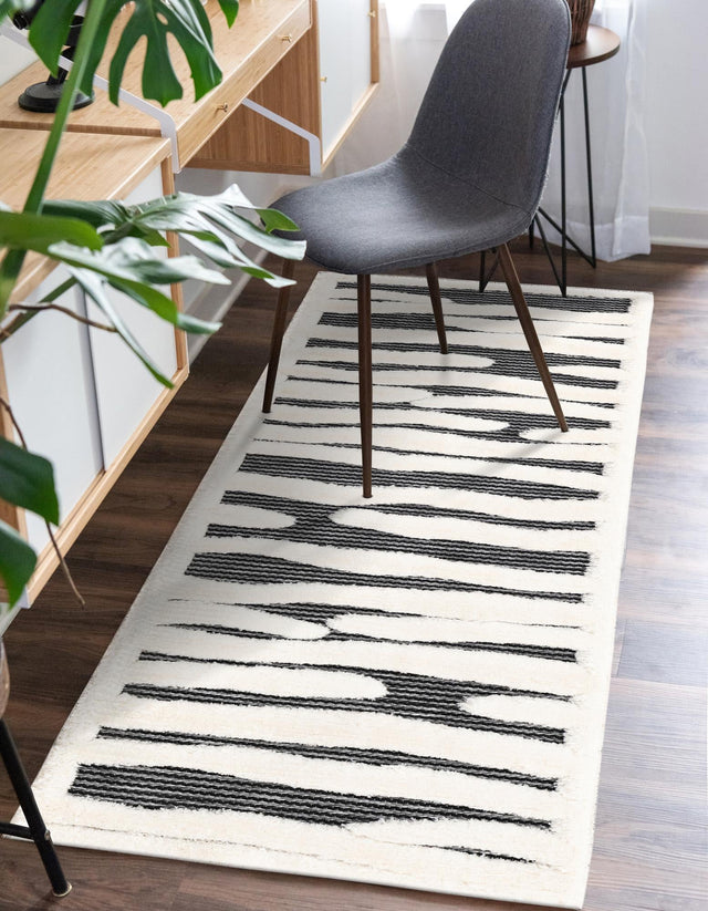 Gray 2' 7 x 8' Prismatic Runner Area Rug Modern Geometric Unique Design Carpet for Contemporary Interior Home Decorating for Sale at Rug Engine
