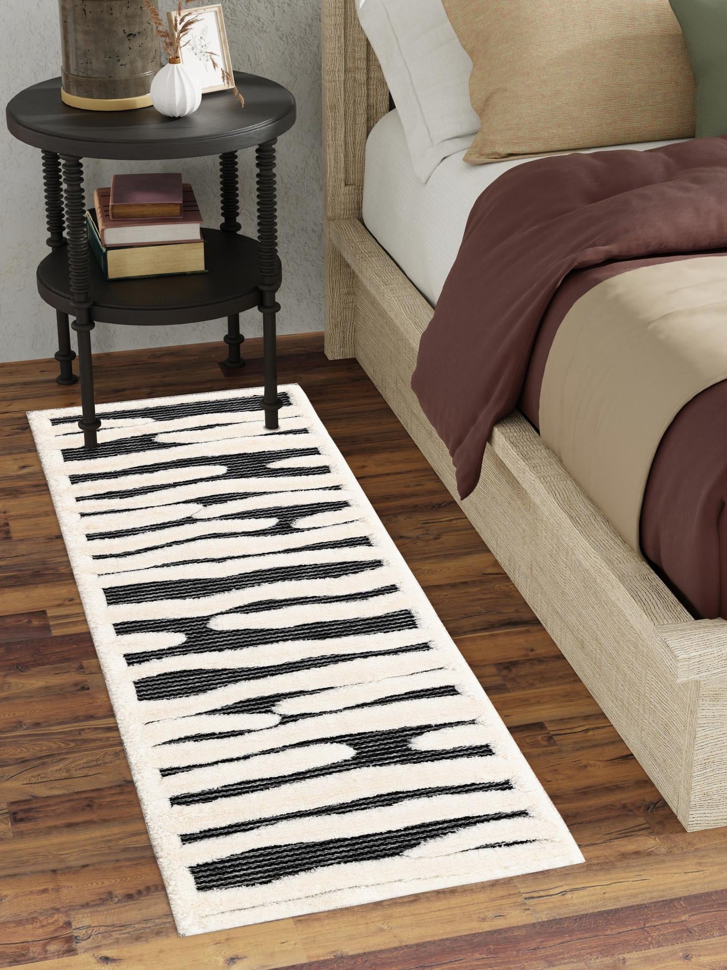 Gray 2' 7 x 12' Prismatic Runner Area Rug Modern Geometric Unique Design Carpet for Contemporary Interior Home Decorating for Sale at Rug Engine