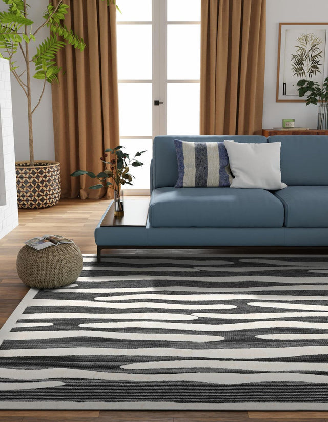 Gray 7' 10 x 7' 10 Prismatic Square Area Rug Modern Geometric Unique Design Carpet for Contemporary Interior Home Decorating for Sale at Rug Engine