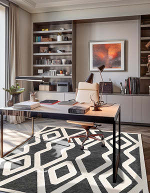 Gray 10' x 13' 1 Prismatic Rectangle Area Rug Modern Geometric Unique Design Carpet for Contemporary Interior Home Decorating for Sale at Rug Engine