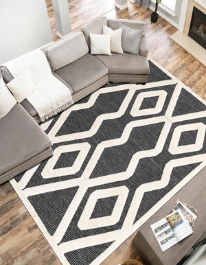 Gray 6' 1 x 9' Prismatic Rectangle Area Rug Modern Geometric Unique Design Carpet for Contemporary Interior Home Decorating for Sale at Rug Engine