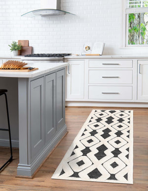 Gray 2' x 5' 1 Prismatic Runner Area Rug Modern Geometric Unique Design Carpet for Contemporary Interior Home Decorating for Sale at Rug Engine