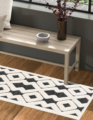 Gray 2' 7 x 12' Prismatic Runner Area Rug Modern Geometric Unique Design Carpet for Contemporary Interior Home Decorating for Sale at Rug Engine