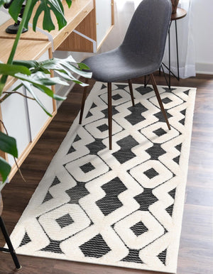 Gray 2' 7 x 12' Prismatic Runner Area Rug Modern Geometric Unique Design Carpet for Contemporary Interior Home Decorating for Sale at Rug Engine