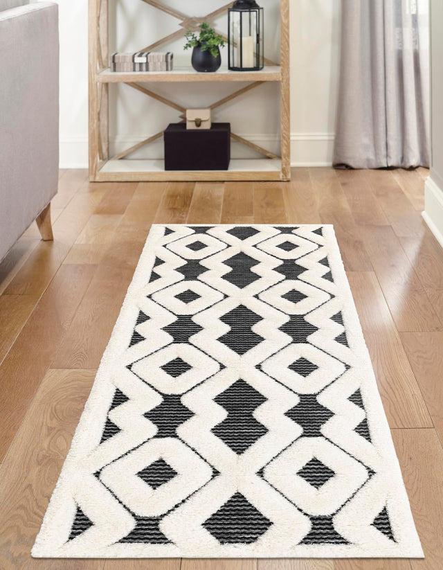 Gray 2' 7 x 8' Prismatic Runner Area Rug Modern Geometric Unique Design Carpet for Contemporary Interior Home Decorating for Sale at Rug Engine
