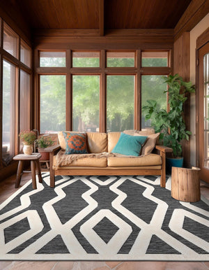 Gray 7' 10 x 7' 10 Prismatic Square Area Rug Modern Geometric Unique Design Carpet for Contemporary Interior Home Decorating for Sale at Rug Engine