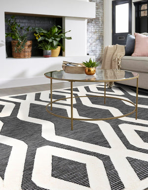 Gray 7' 10 x 7' 10 Prismatic Square Area Rug Modern Geometric Unique Design Carpet for Contemporary Interior Home Decorating for Sale at Rug Engine