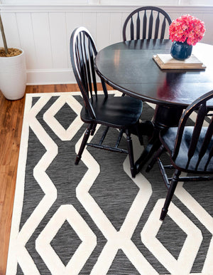 Gray 7' 10 x 7' 10 Prismatic Square Area Rug Modern Geometric Unique Design Carpet for Contemporary Interior Home Decorating for Sale at Rug Engine