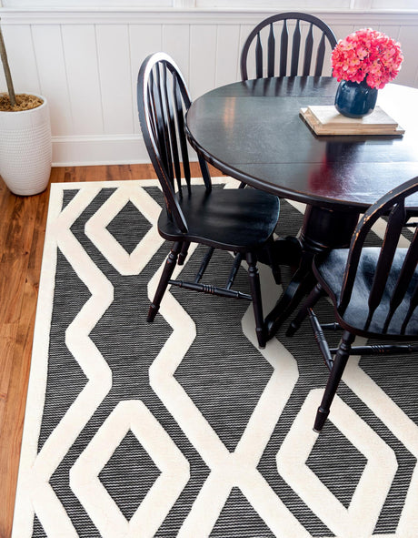 Gray 7' 10 x 7' 10 Prismatic Square Area Rug Modern Geometric Unique Design Carpet for Contemporary Interior Home Decorating for Sale at Rug Engine