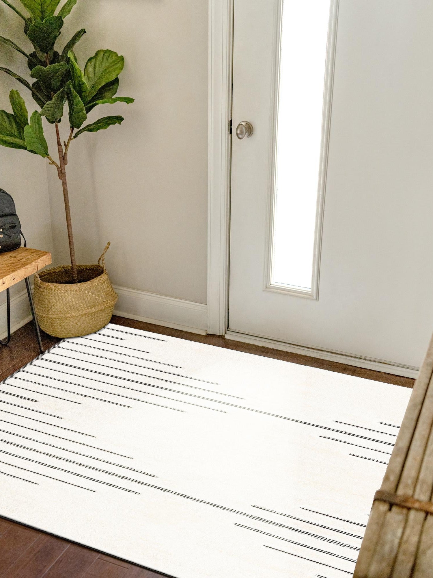 Ivory White 10' x 10' Prismatic Square Area Rug Modern Geometric Unique Design Carpet for Contemporary Interior Home Decorating for Sale at Rug Engine