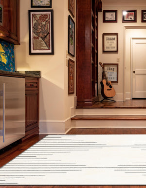 Ivory White 7' 10 x 7' 10 Prismatic Square Area Rug Modern Geometric Unique Design Carpet for Contemporary Interior Home Decorating for Sale at Rug Engine