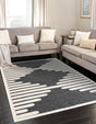 Gray 7' 10 x 10' Prismatic Rectangle Area Rug Modern Geometric Unique Design Carpet for Contemporary Interior Home Decorating for Sale at Rug Engine