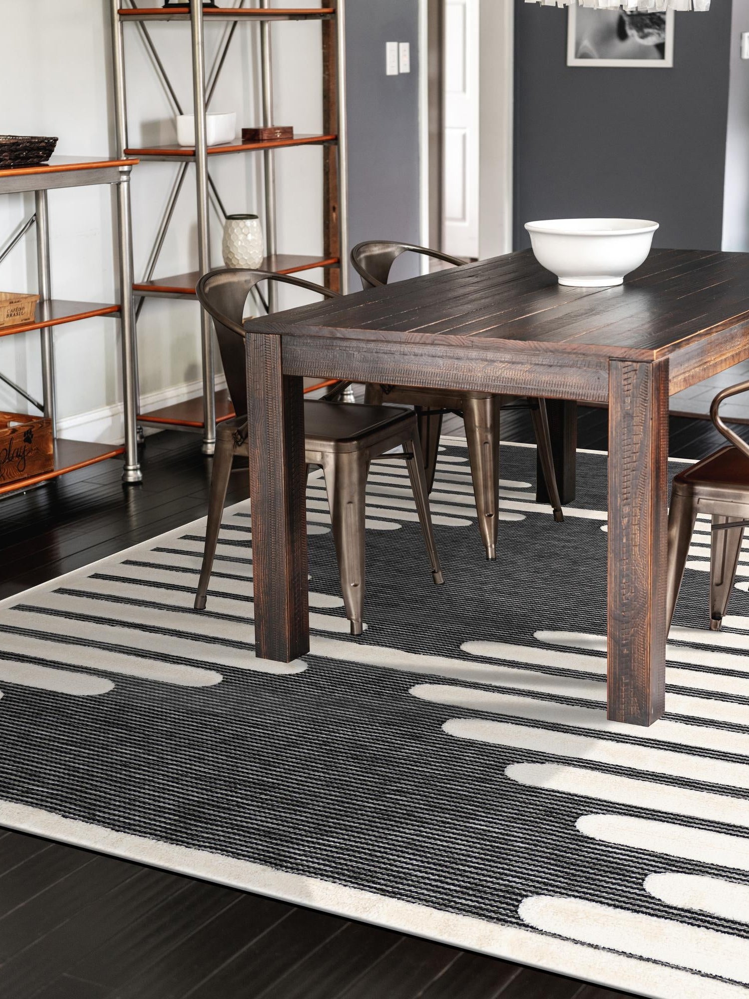 Gray 10' x 13' 1 Prismatic Rectangle Area Rug Modern Geometric Unique Design Carpet for Contemporary Interior Home Decorating for Sale at Rug Engine