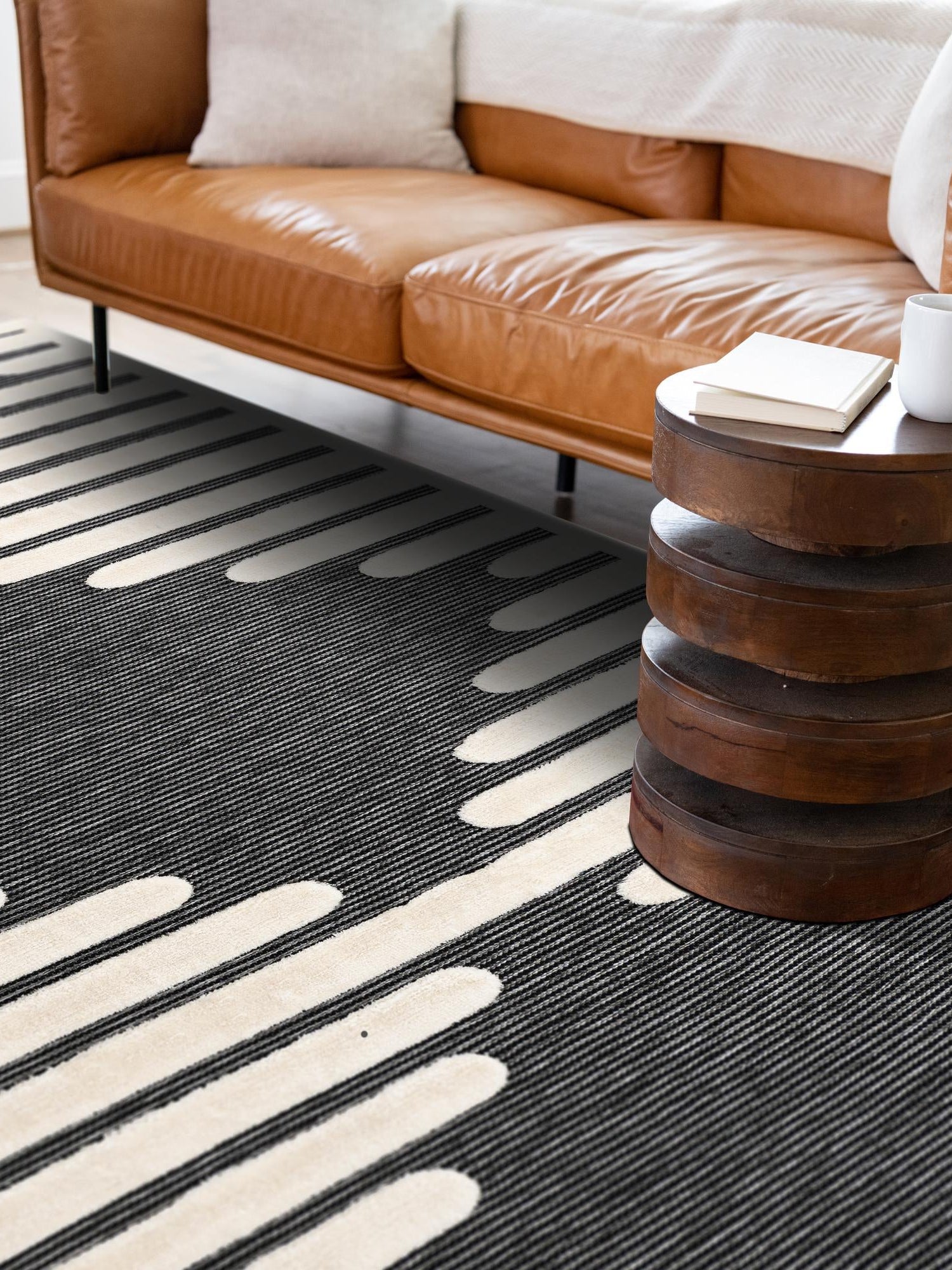 Gray 5' 1 x 7' 1 Prismatic Rectangle Area Rug Modern Geometric Unique Design Carpet for Contemporary Interior Home Decorating for Sale at Rug Engine