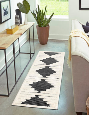 Gray 2' x 5' 1 Prismatic Runner Area Rug Modern Geometric Unique Design Carpet for Contemporary Interior Home Decorating for Sale at Rug Engine