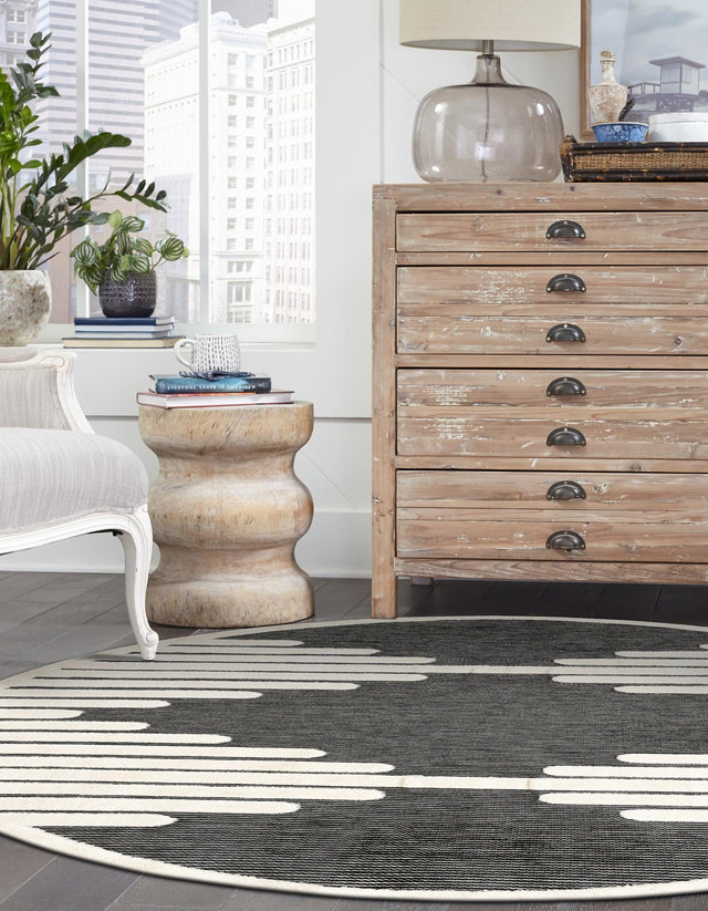 Gray 3' 1 x 3' 1 Prismatic Round Area Rug Modern Geometric Unique Design Carpet for Contemporary Interior Home Decorating for Sale at Rug Engine