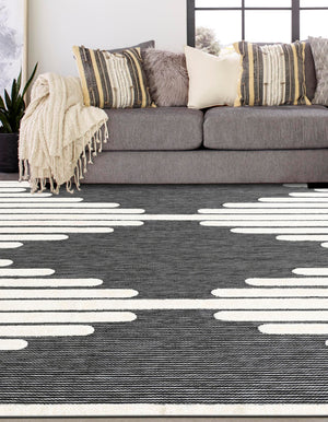 Gray 7' 10 x 7' 10 Prismatic Square Area Rug Modern Geometric Unique Design Carpet for Contemporary Interior Home Decorating for Sale at Rug Engine