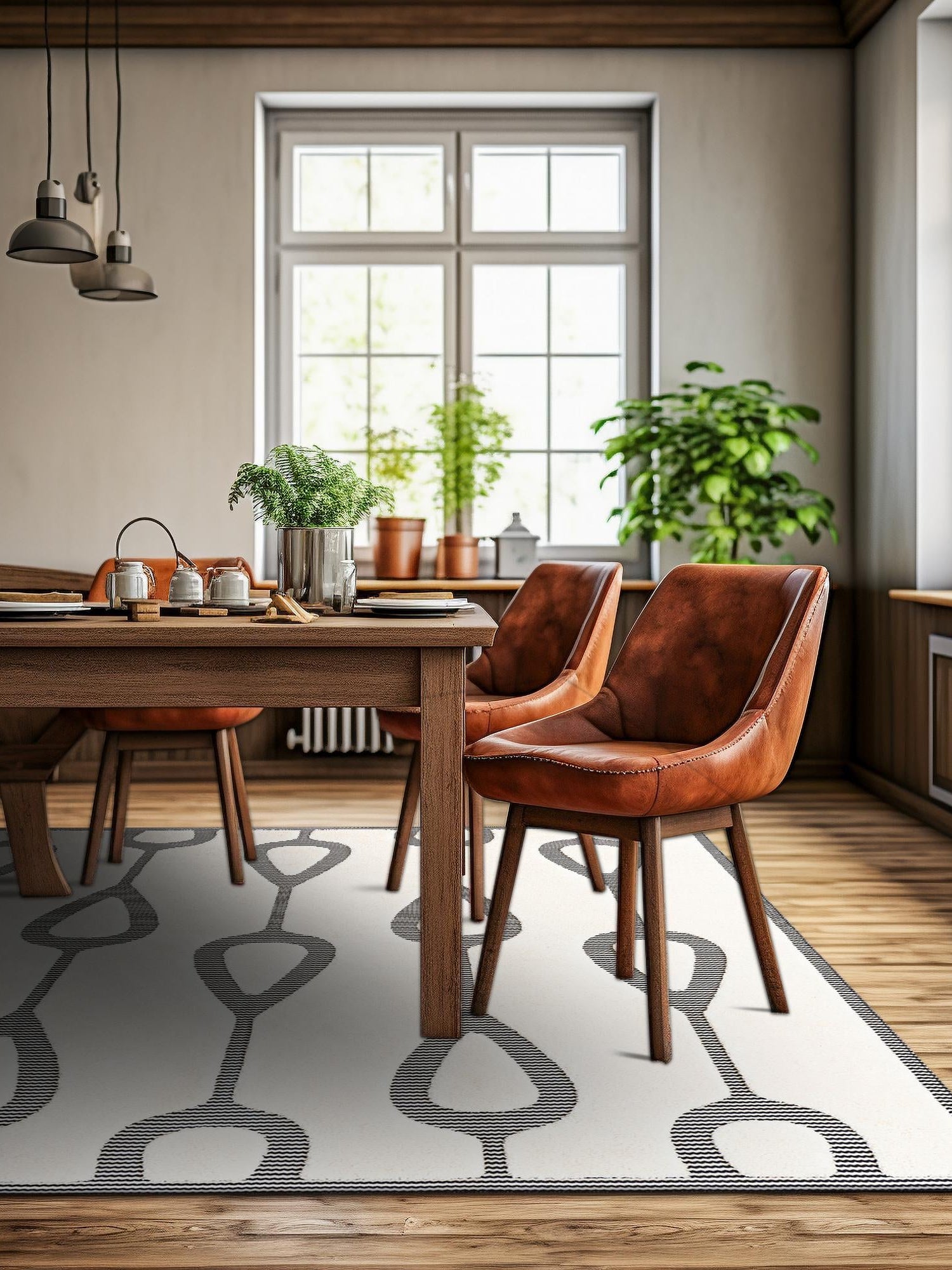 Ivory White 10' x 10' Prismatic Square Area Rug Modern Geometric Unique Design Carpet for Contemporary Interior Home Decorating for Sale at Rug Engine