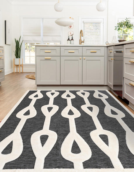 Gray 7' 10 x 10' Prismatic Rectangle Area Rug Modern Geometric Unique Design Carpet for Contemporary Interior Home Decorating for Sale at Rug Engine