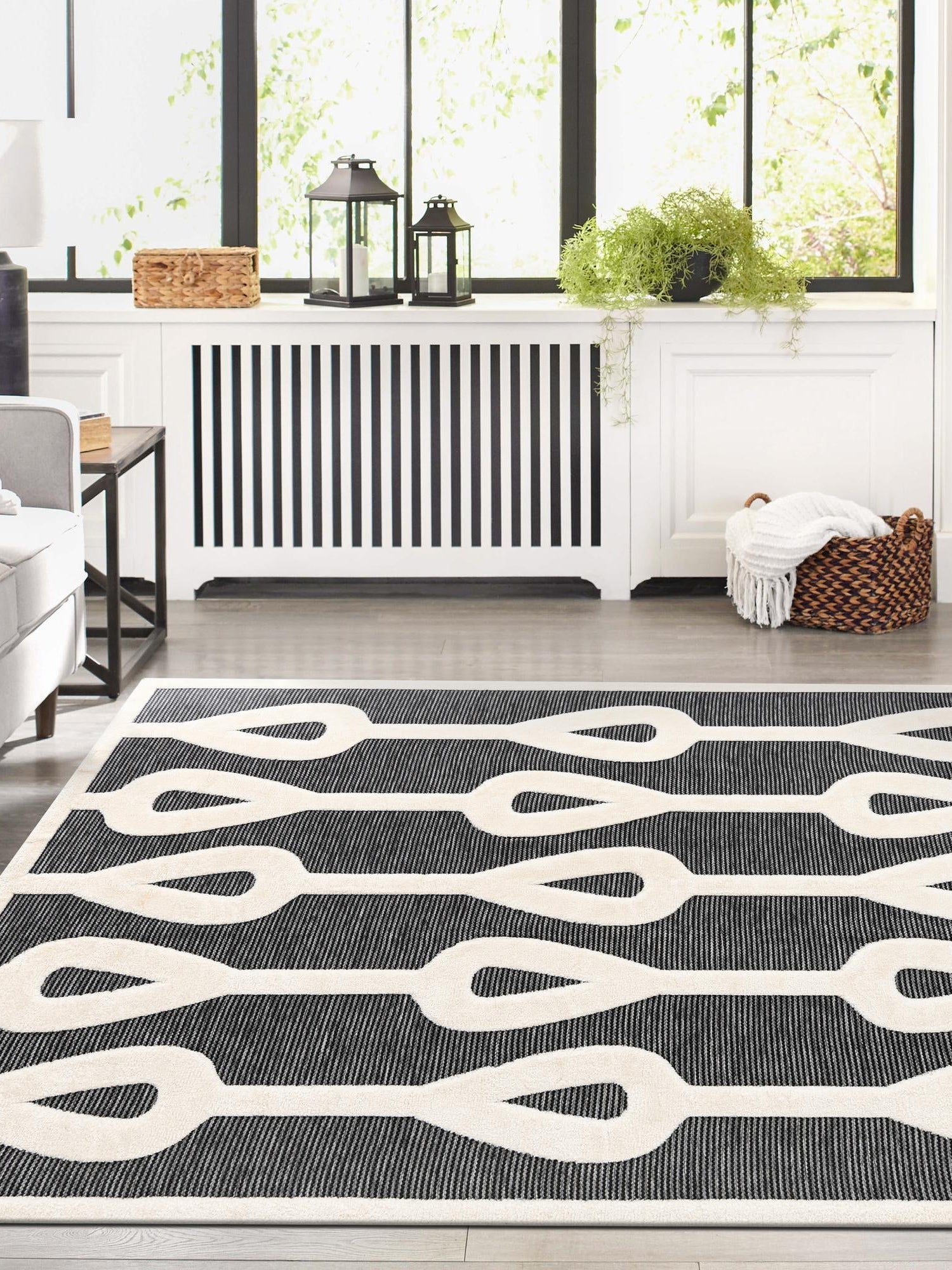 Gray 2' x 3' 1 Prismatic Rectangle Area Rug Modern Geometric Unique Design Carpet for Contemporary Interior Home Decorating for Sale at Rug Engine