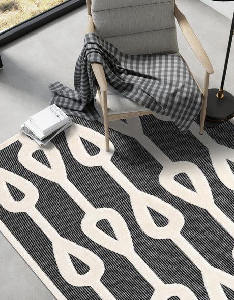 Gray 5' 1 x 7' 1 Prismatic Rectangle Area Rug Modern Geometric Unique Design Carpet for Contemporary Interior Home Decorating for Sale at Rug Engine