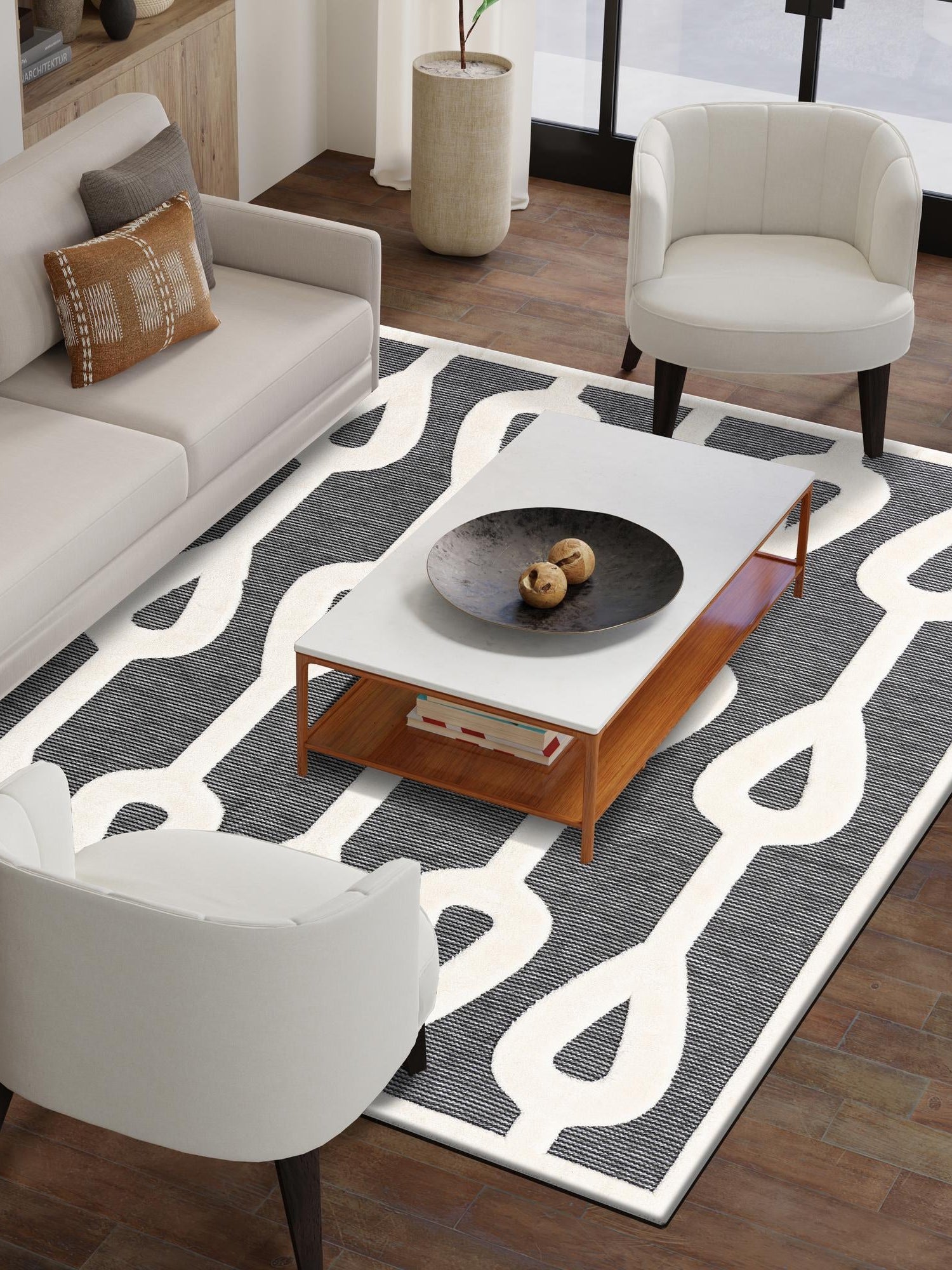 Gray 2' x 3' 1 Prismatic Rectangle Area Rug Modern Geometric Unique Design Carpet for Contemporary Interior Home Decorating for Sale at Rug Engine