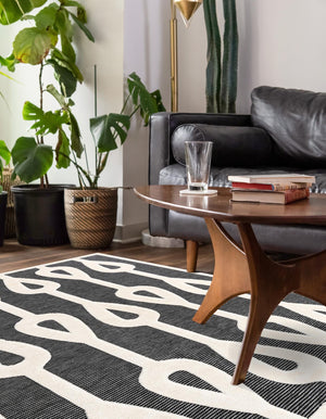 Gray 7' 10 x 10' Prismatic Rectangle Area Rug Modern Geometric Unique Design Carpet for Contemporary Interior Home Decorating for Sale at Rug Engine
