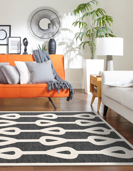 Gray 5' 1 x 7' 1 Prismatic Rectangle Area Rug Modern Geometric Unique Design Carpet for Contemporary Interior Home Decorating for Sale at Rug Engine