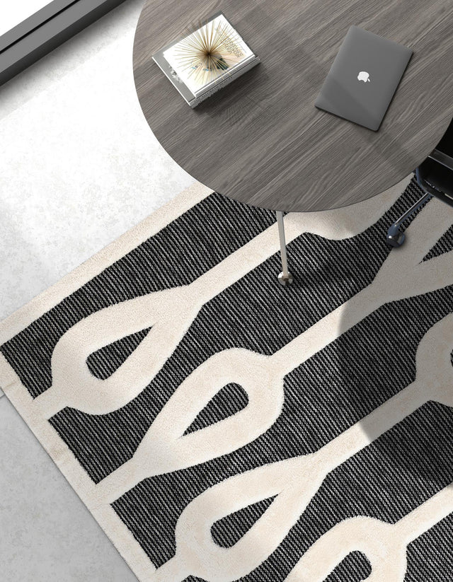 Gray 10' x 13' 1 Prismatic Rectangle Area Rug Modern Geometric Unique Design Carpet for Contemporary Interior Home Decorating for Sale at Rug Engine