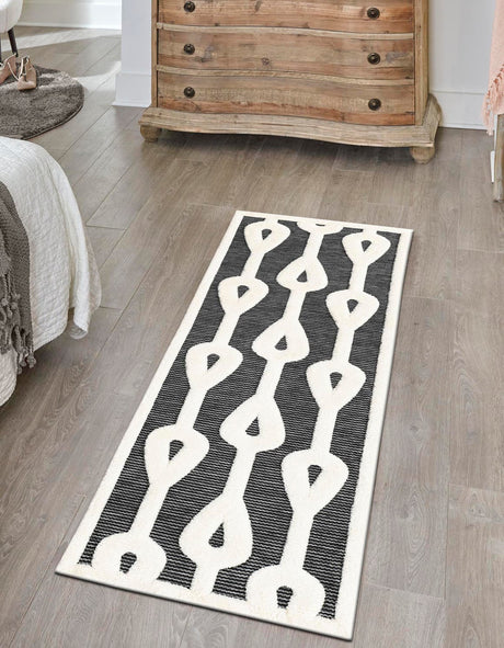 Gray 2' 7 x 8' Prismatic Runner Area Rug Modern Geometric Unique Design Carpet for Contemporary Interior Home Decorating for Sale at Rug Engine
