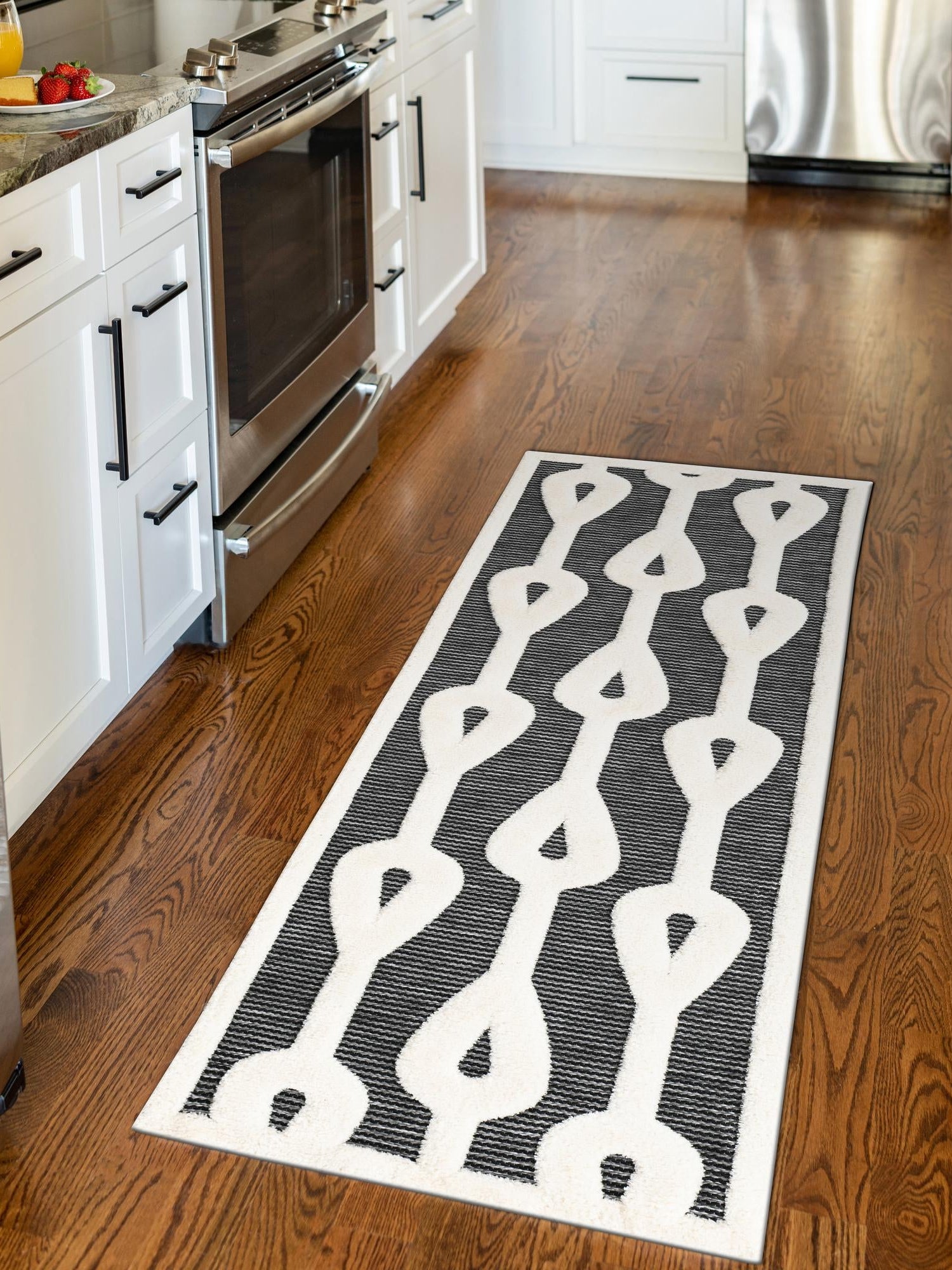 Gray 2' 7 x 12' Prismatic Runner Area Rug Modern Geometric Unique Design Carpet for Contemporary Interior Home Decorating for Sale at Rug Engine