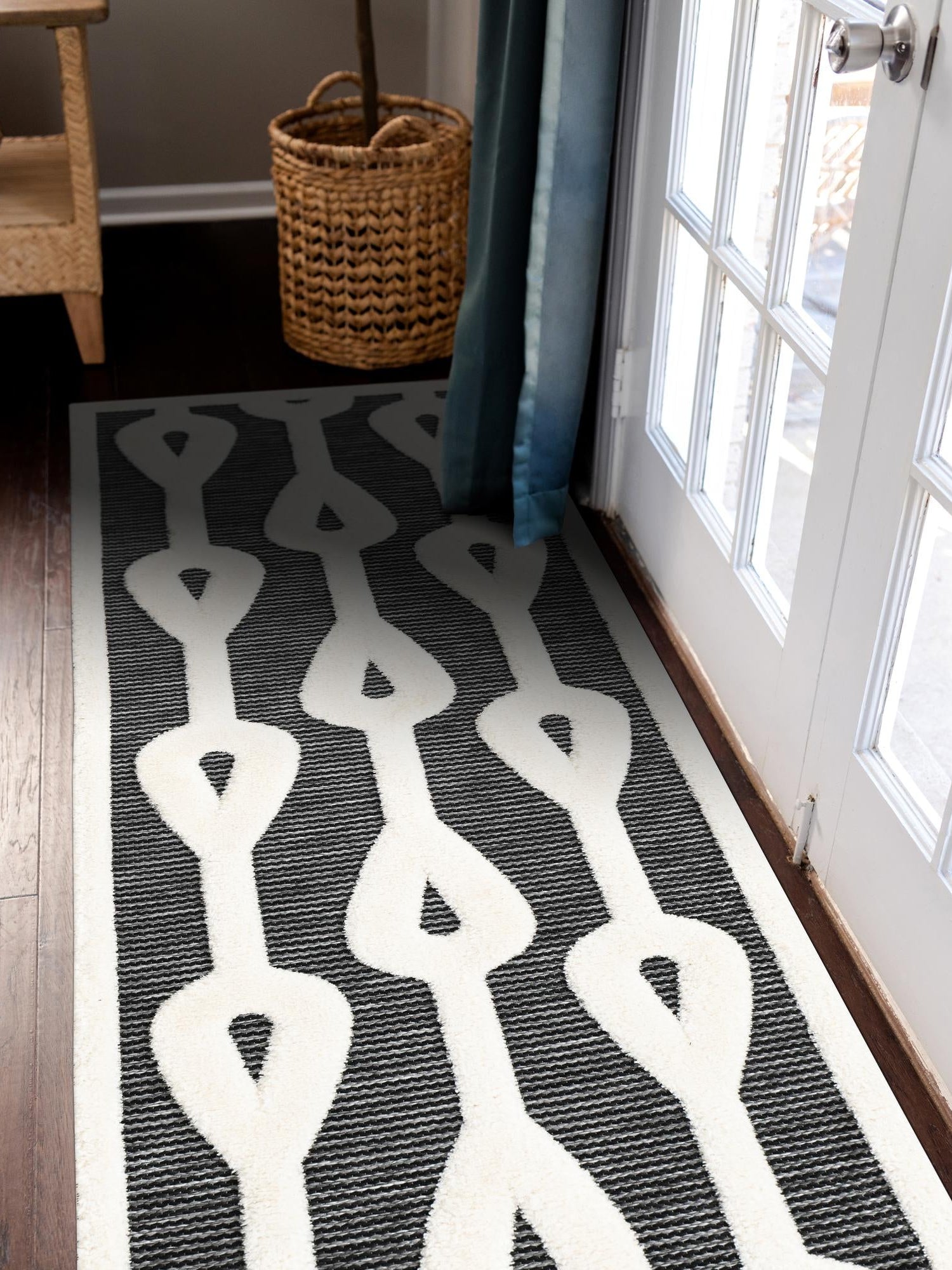 Gray 2' 7 x 8' Prismatic Runner Area Rug Modern Geometric Unique Design Carpet for Contemporary Interior Home Decorating for Sale at Rug Engine