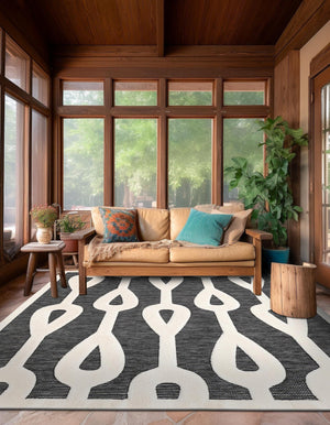 Gray 7' 10 x 7' 10 Prismatic Square Area Rug Modern Geometric Unique Design Carpet for Contemporary Interior Home Decorating for Sale at Rug Engine