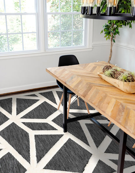 Gray 2' x 3' 1 Prismatic Rectangle Area Rug Modern Geometric Unique Design Carpet for Contemporary Interior Home Decorating for Sale at Rug Engine