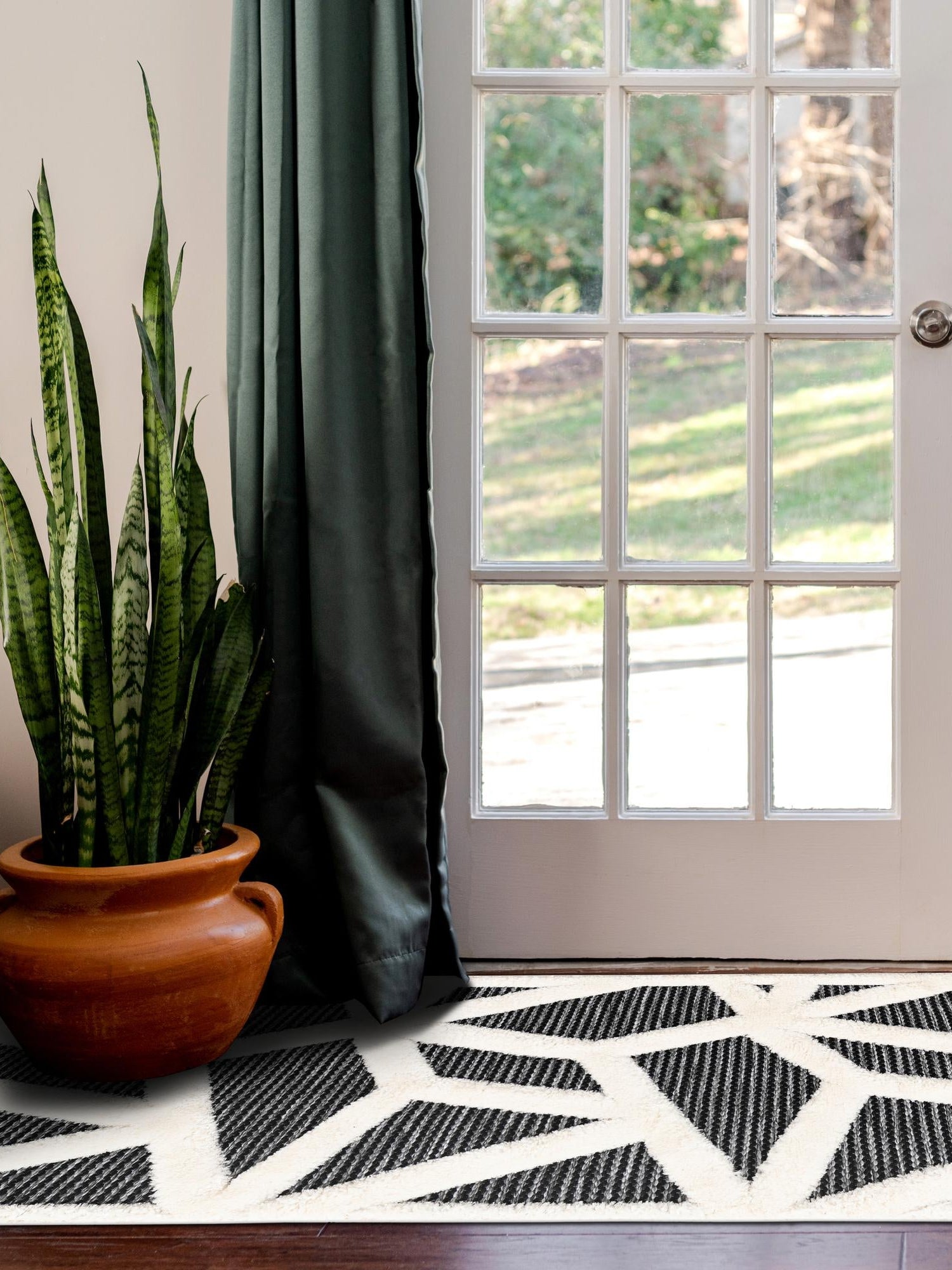 Gray 2' x 5' 1 Prismatic Runner Area Rug Modern Geometric Unique Design Carpet for Contemporary Interior Home Decorating for Sale at Rug Engine