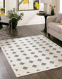 Black and White 5' 3 x 8' Prismatic Rectangle Area Rug Modern Geometric Unique Design Carpet for Contemporary Interior Home Decorating for Sale at Rug Engine